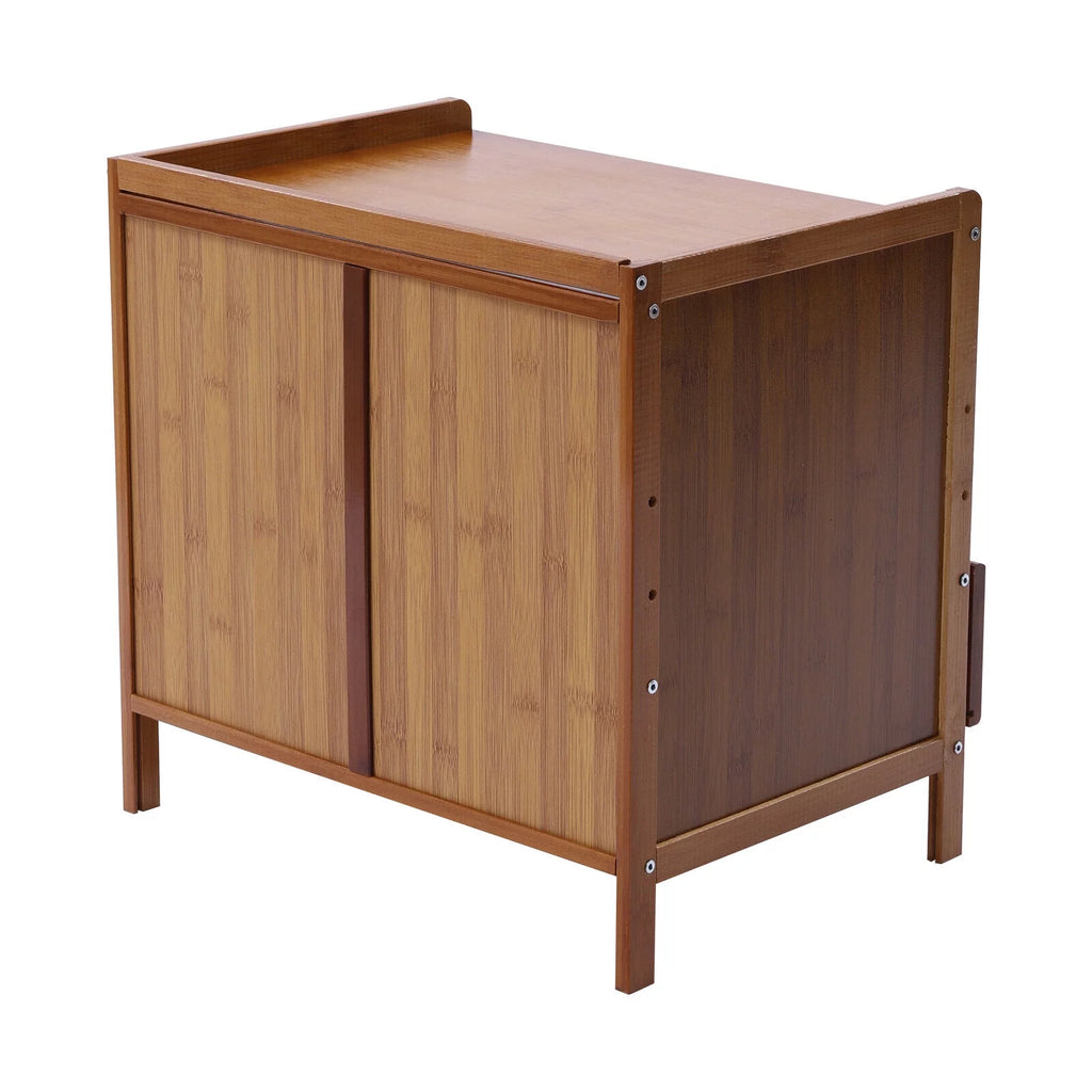 Bamboo Nightstand with Drawer X4674