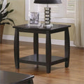 Contemporary End Table in Cappuccino W74015