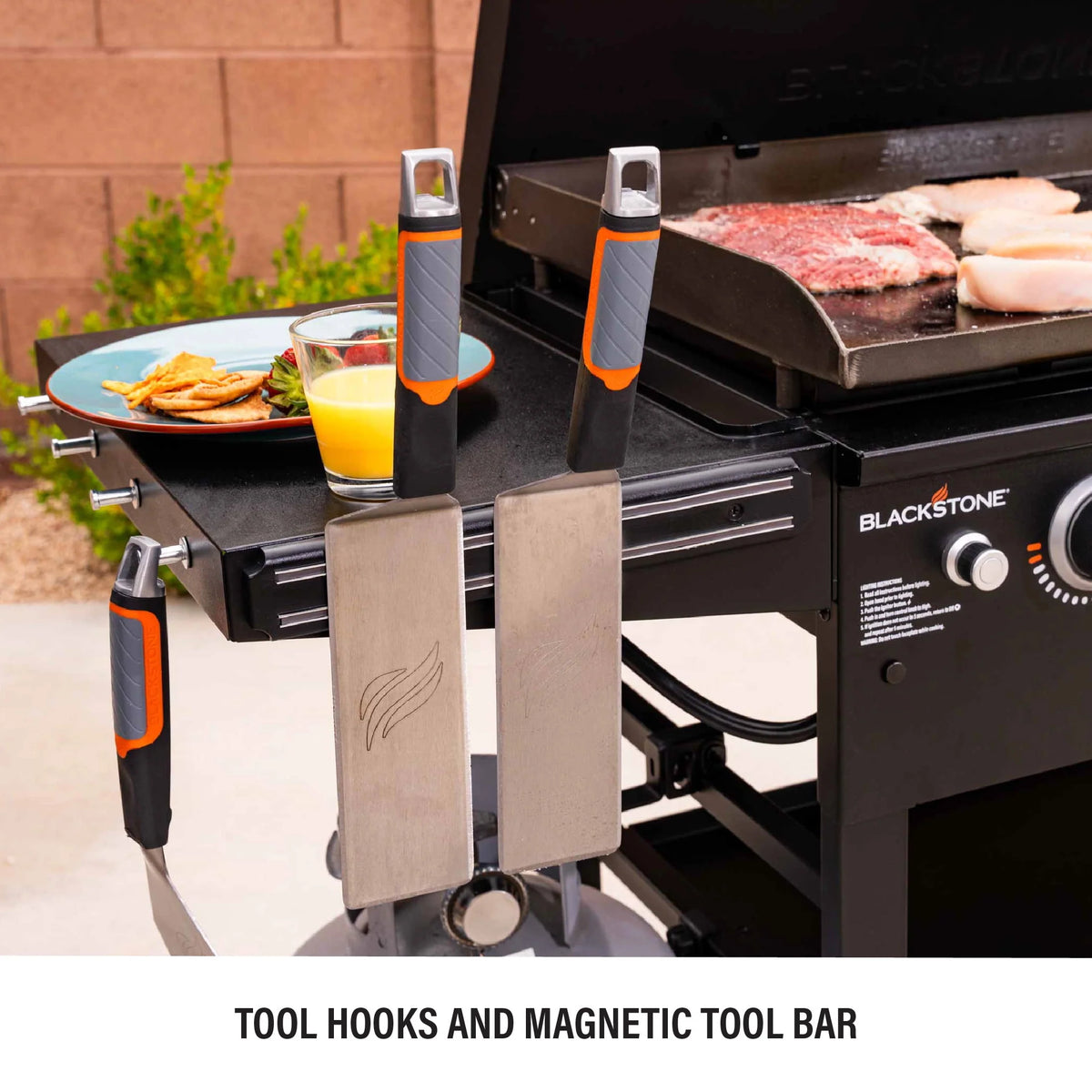 4-Burner Propane Griddle Cooking Station with Hard Cover A299411