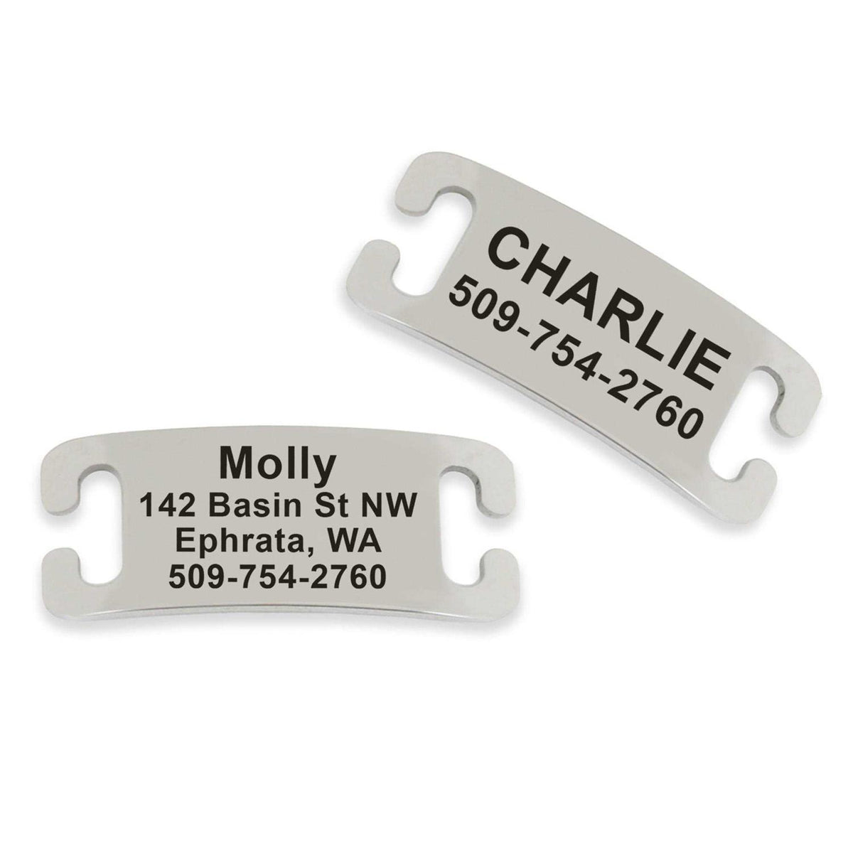 Stainless Steel Slide-On Dog & Cat Tag Q596