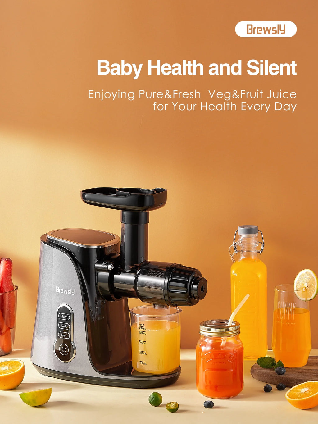 Black Slow Masticating Juicer W870