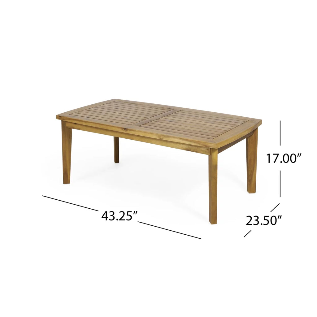 Wooden Loveseat and Coffee Table Set M563981