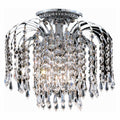 4 Light Chrome Flush Mount Crystal M41338
