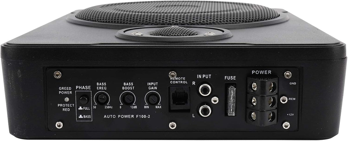 600w Car/Truck Audio Slim Under-Seat Powered Subwoofer I310122