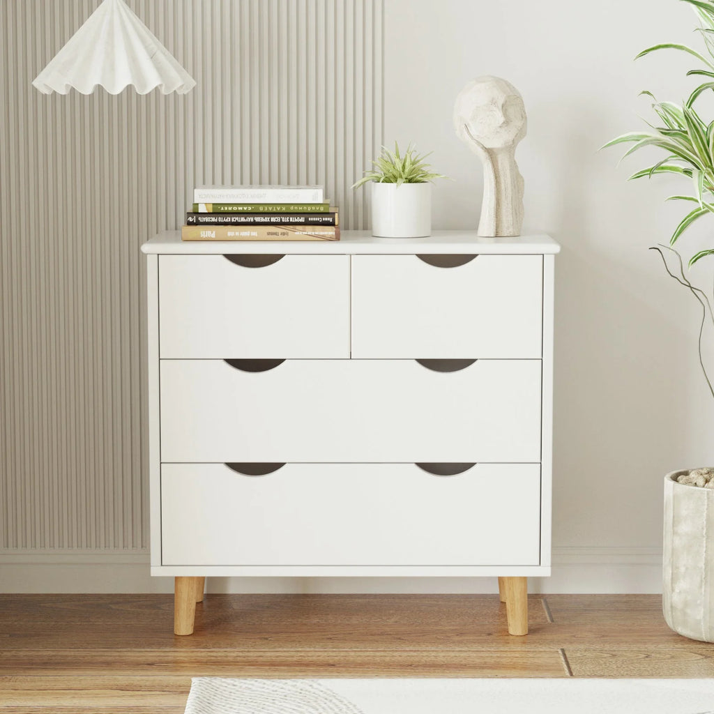 White 6 Drawer Wood Dresser Q599732