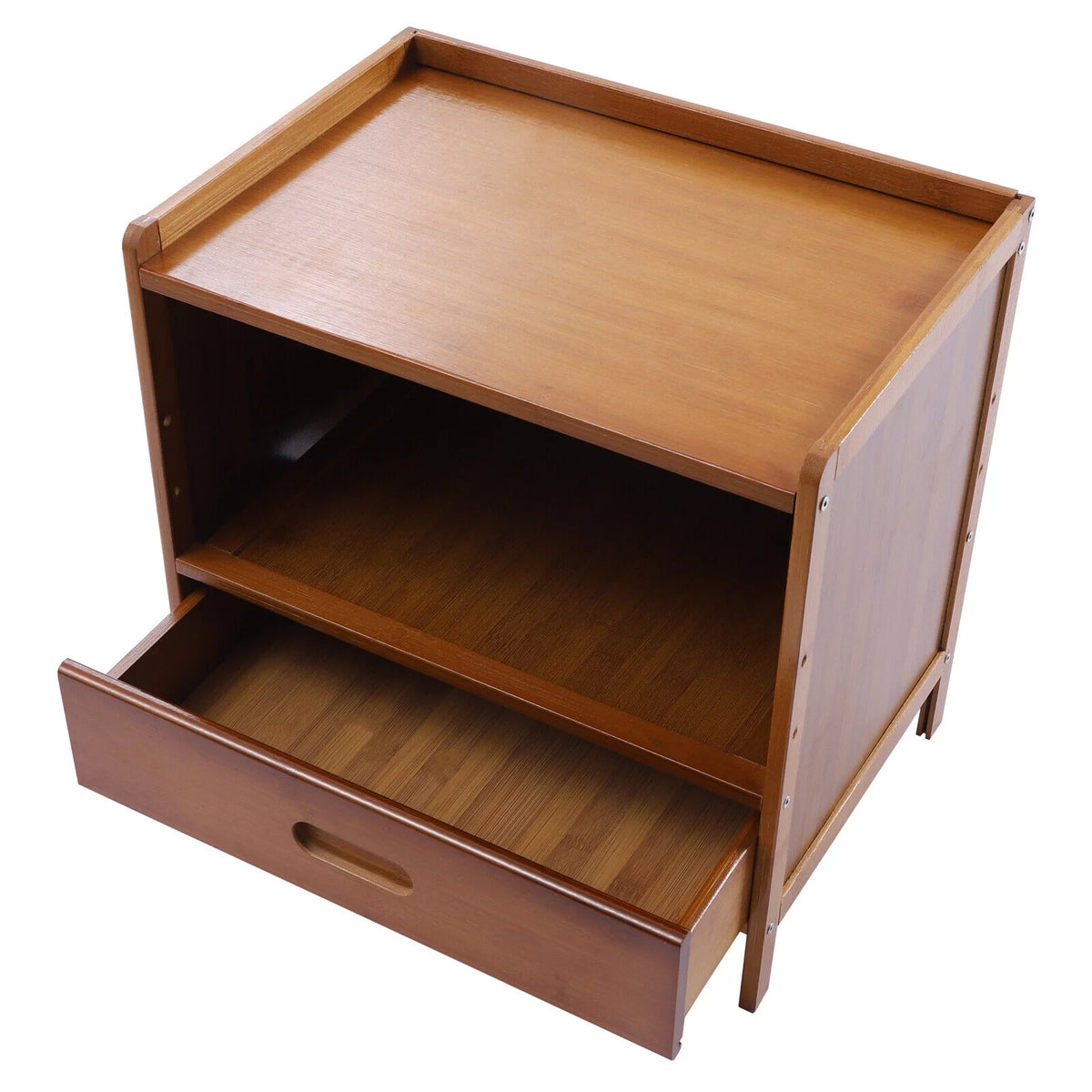 Bamboo Nightstand with Drawer X4674