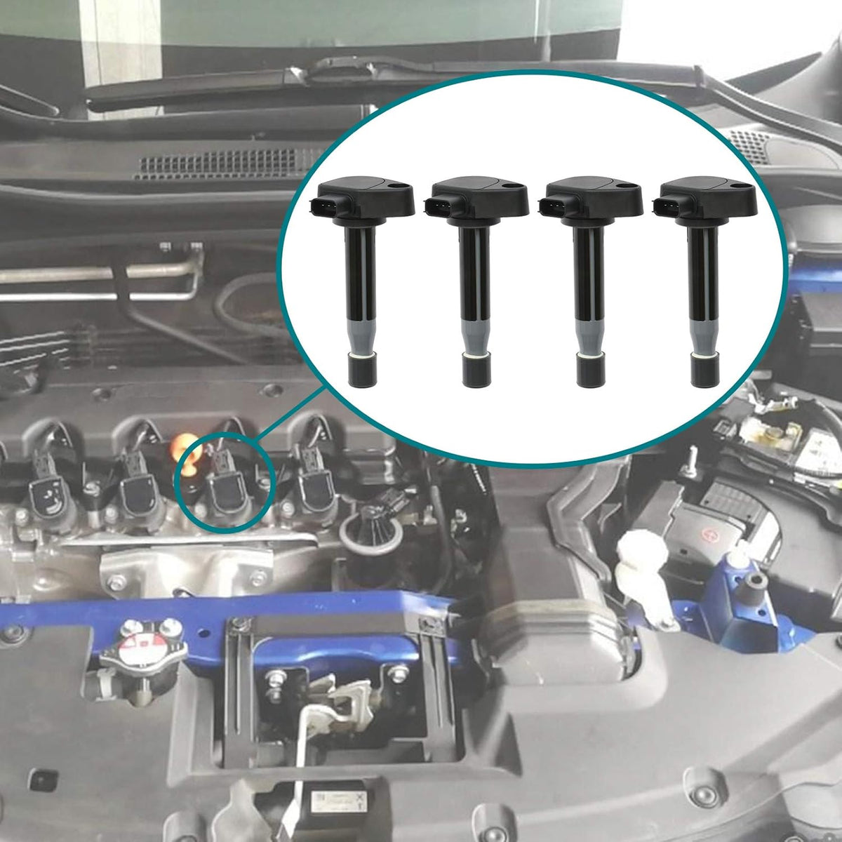 Ignition Coil Pack Set of 6Pcs Replacement for Honda Accord Odyssey Pilot Acura CL MDX 3.0L 3.2L 3.5L V6 Pack of 2 O5822