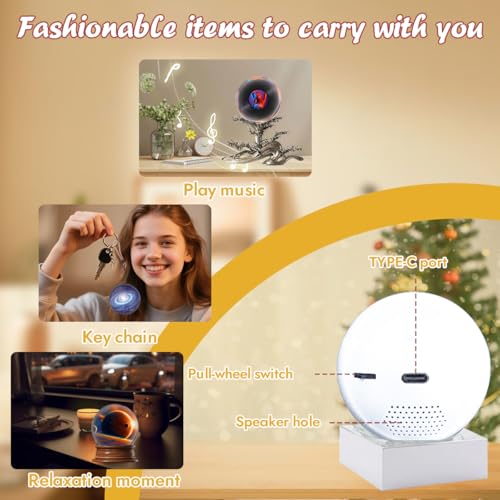 Pink USB Rechargeable LED Glass Memory Sphere R253
