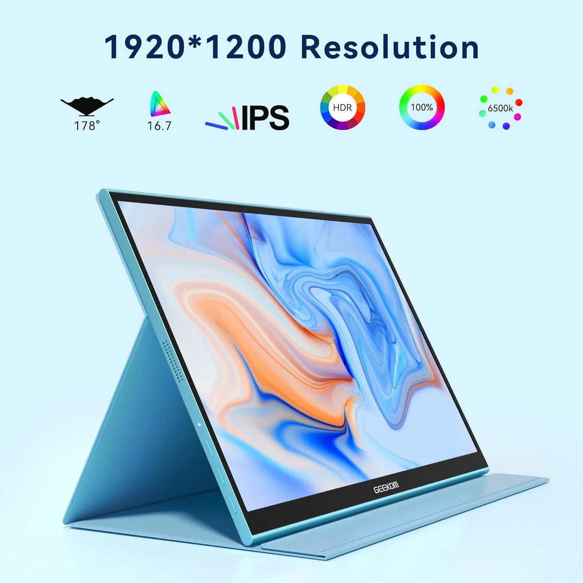 16 Inch Portable IPS HDR Monitor with Smart Cover Q89915
