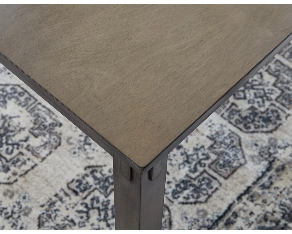 Counter Height Dining Table and Bar Stools Set of 5 Gray S606455
