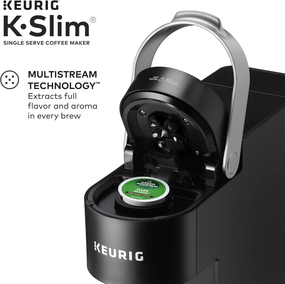 Black Single Serve K-Cup Pod Coffee Maker Y108