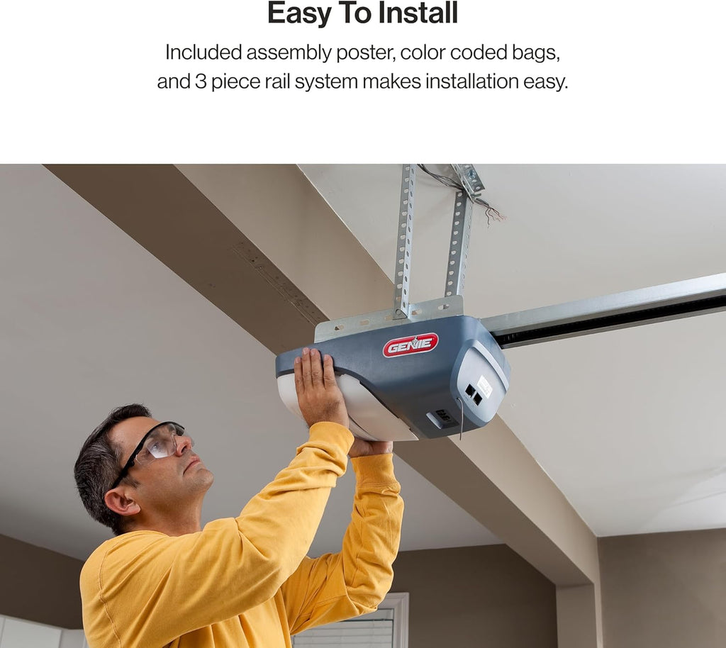 Garage Door Opener with Belt Drive and two Remotes D717