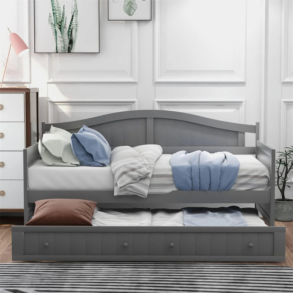 Wood Daybed with Trundle Q44110