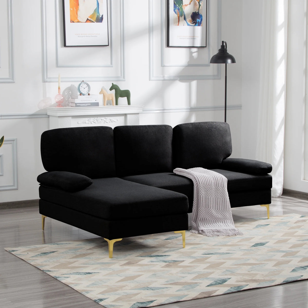 79.5 inch Left Hand Facing Sectional Sofa M93179