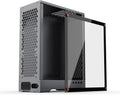 Aluminum Grey Mid Tower PC Case with Tempered Glass Window H607