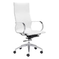 White Faux Leather Office Chair M216673