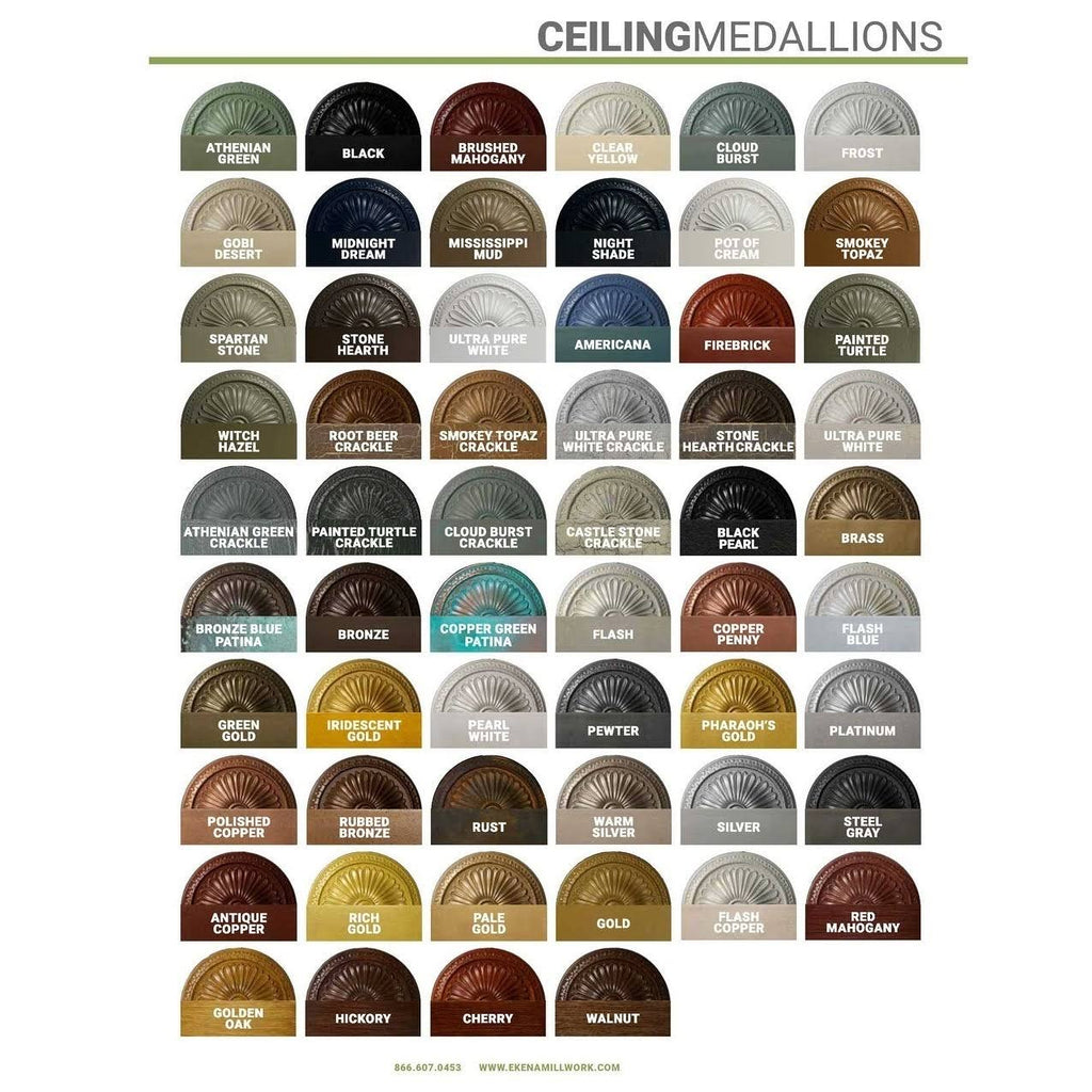 26 3/8x22W x 17 1/4x22H x 1 3/4x22P Ceiling Medallion W6410