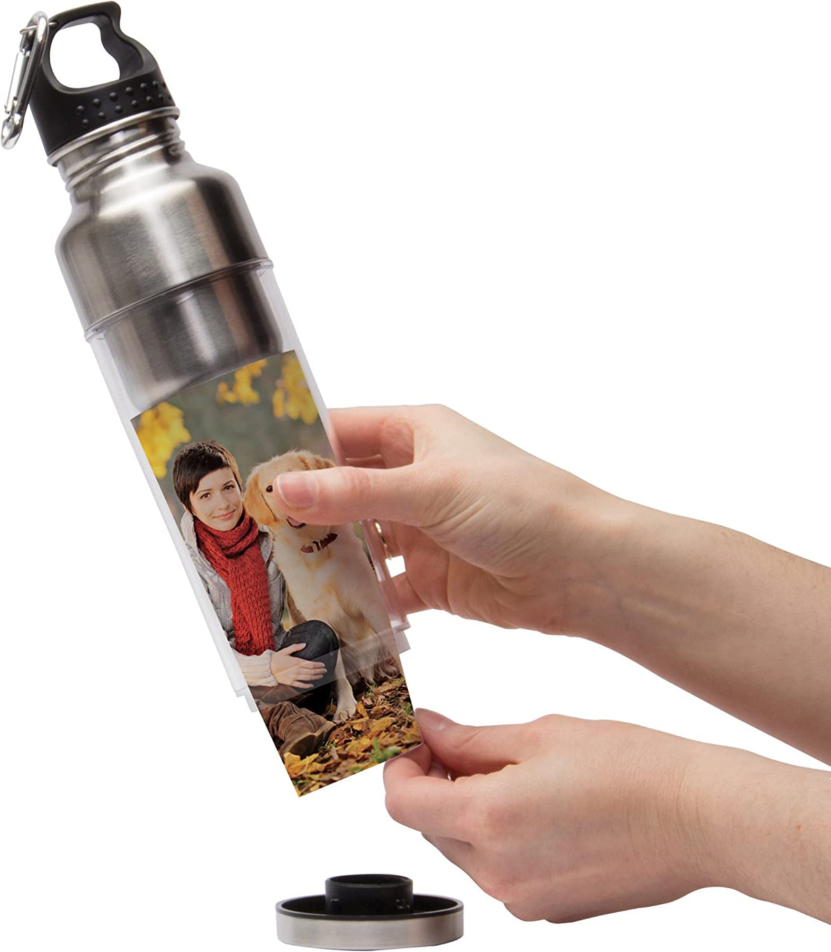 15 oz Stainless Steel Photo Water Bottle Pack of 24 D162084