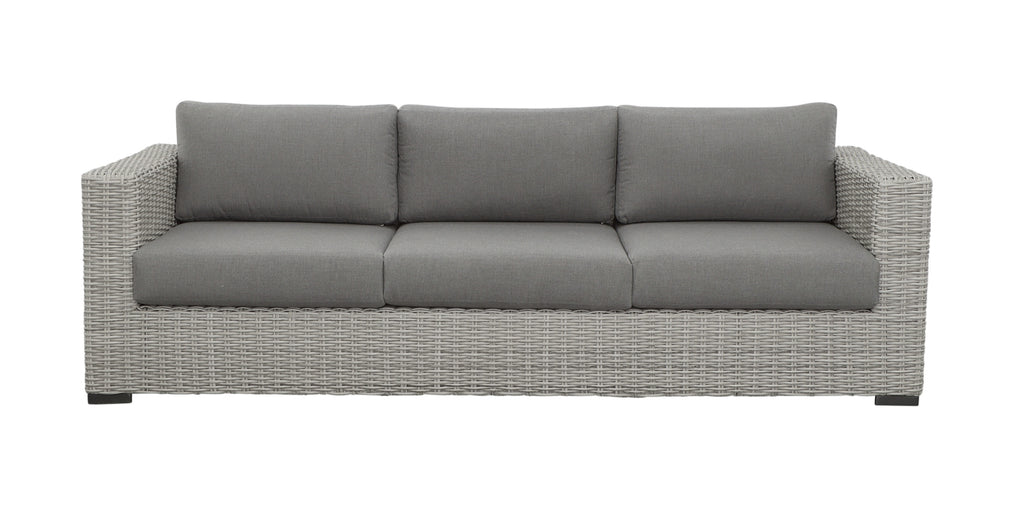 HDPE Resin Wicker Outdoor Sofa with Solution-Dyed Acrylic Covers S235687