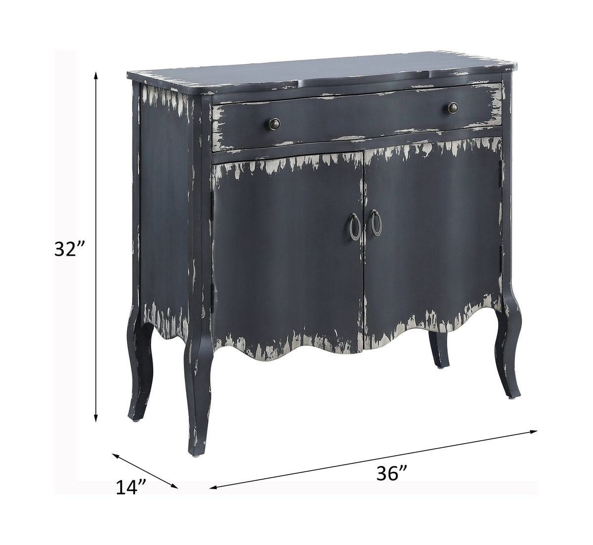 Antique Gray Console Table S73801