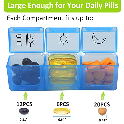 7 Day Pill Organizer with Removable Tray X86388