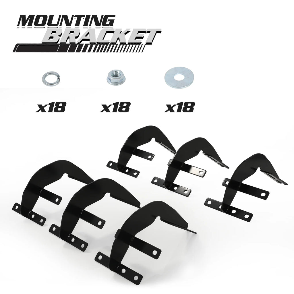 Black 6" Side Step Nerf Bars Running Boards I882475