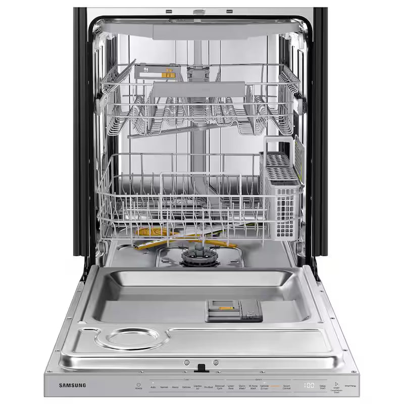 White Glass Top Control Smart Built-In Tall Tub Dishwasher with Stainless Steel Tub I2575