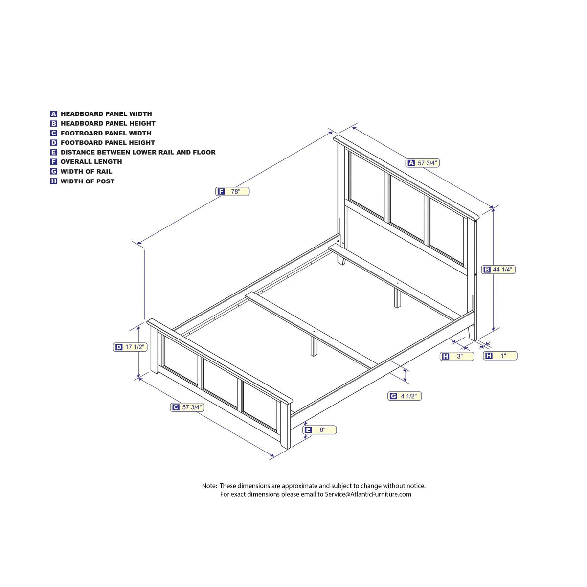 White Bed with Foot Board I676835
