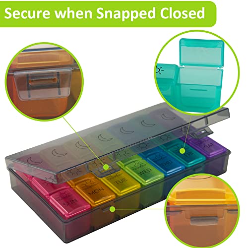 7 Day Pill Organizer with Removable Tray X86388