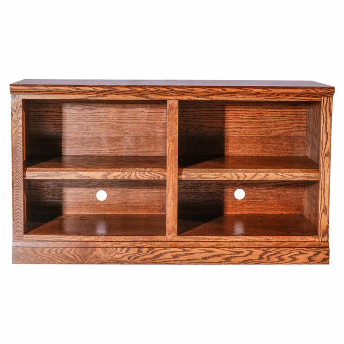 Ebony Alder TV Cart with Open Shelves F53716