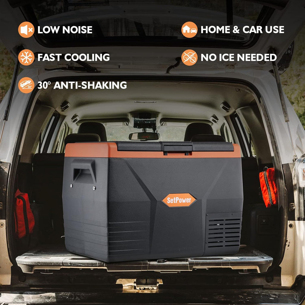 Portable Fridge Freezer, 12-volt Compressor Cooler, Single Zone F198