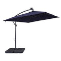 Navy Blue Lighted Cantilever Umbrella R697980