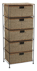 5-Drawer Rattan Storage Unit R1913