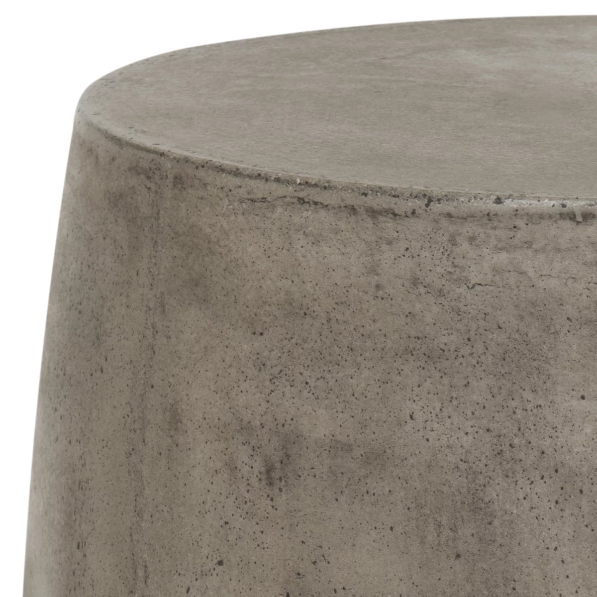 Dark Grey Concrete Round Accent Table Q579