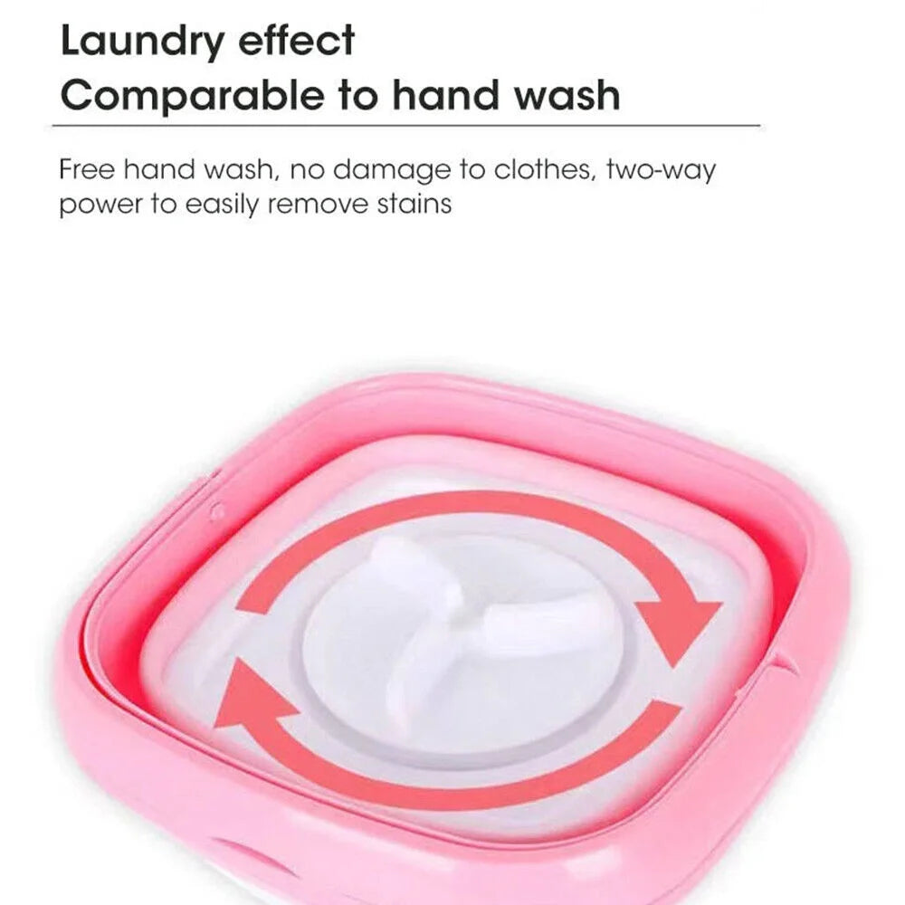 Foldable Clothes Washer with Dryer Bucket H3543