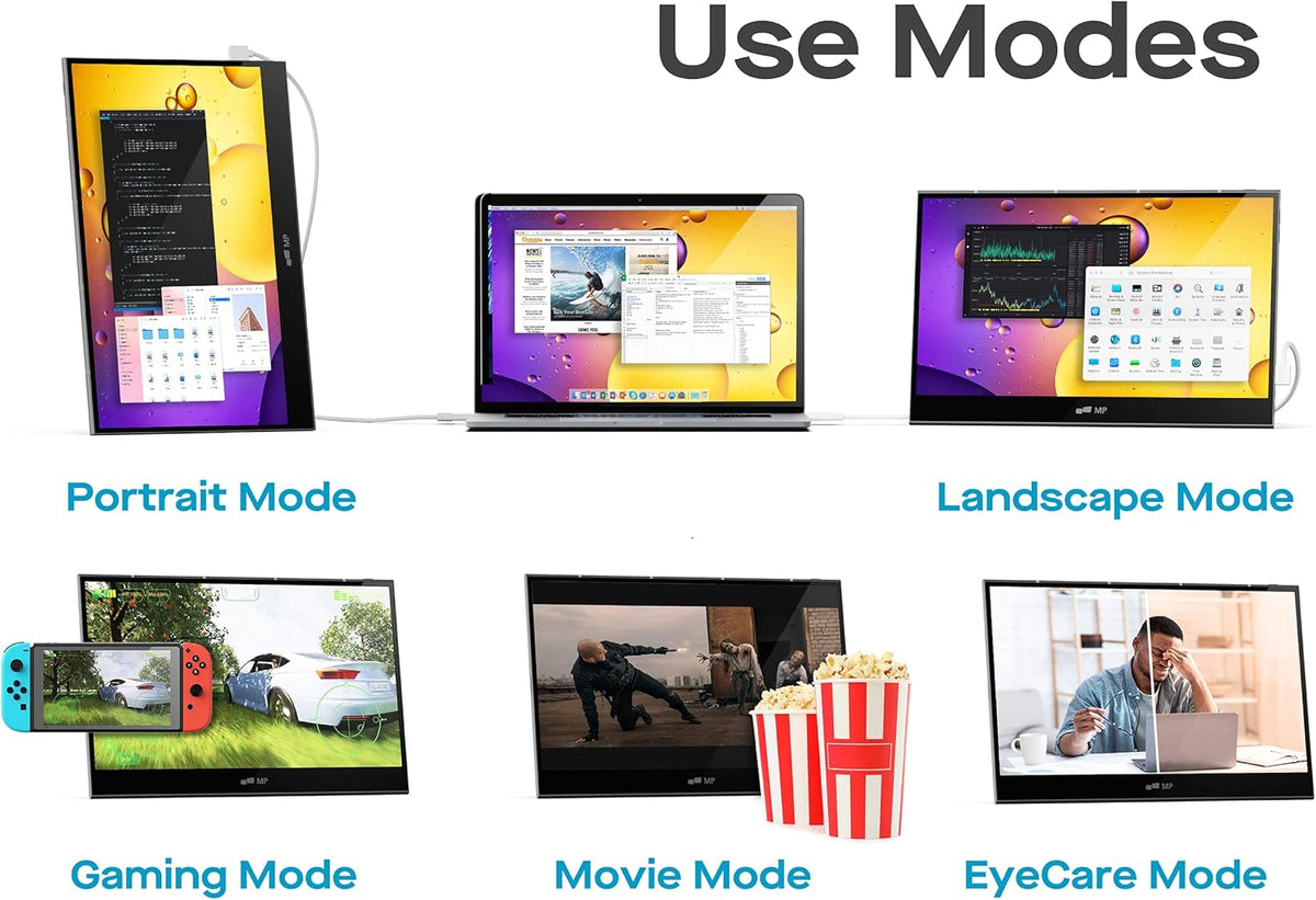 15.6" OLED Touchscreen Monitor FHD 1080P with Dual Speaker and Battery R481