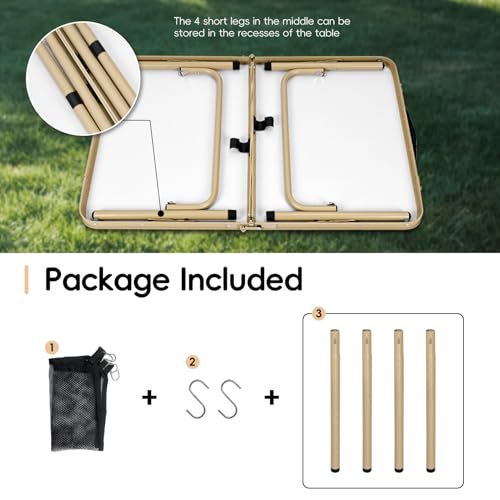 2Ft Adjustable Aluminum Folding Camping Table G910