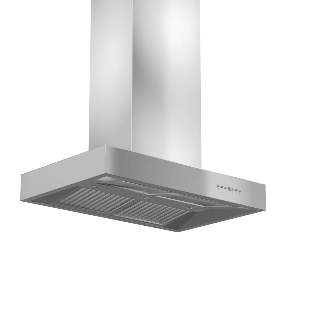 36 in. Stainless Steel Island Mount Range Hood W886