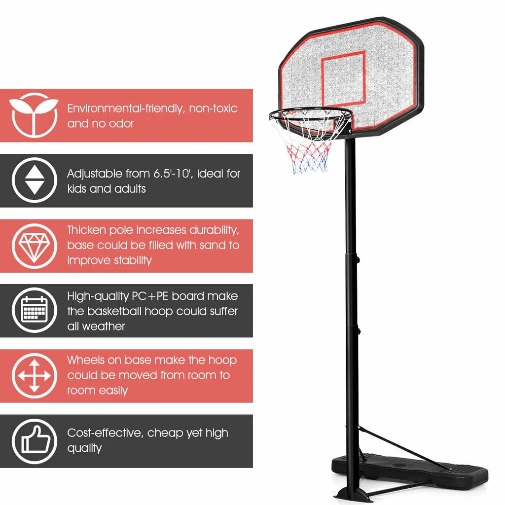 Adjustable Height Basketball Hoop System E50193