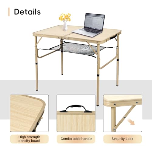 2Ft Adjustable Aluminum Folding Camping Table G910