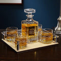 Engraved Liquor Decanter and Glasses Presentation Set S9565