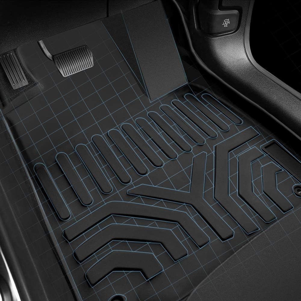 TPE Black All Weather Floor Mats Z545