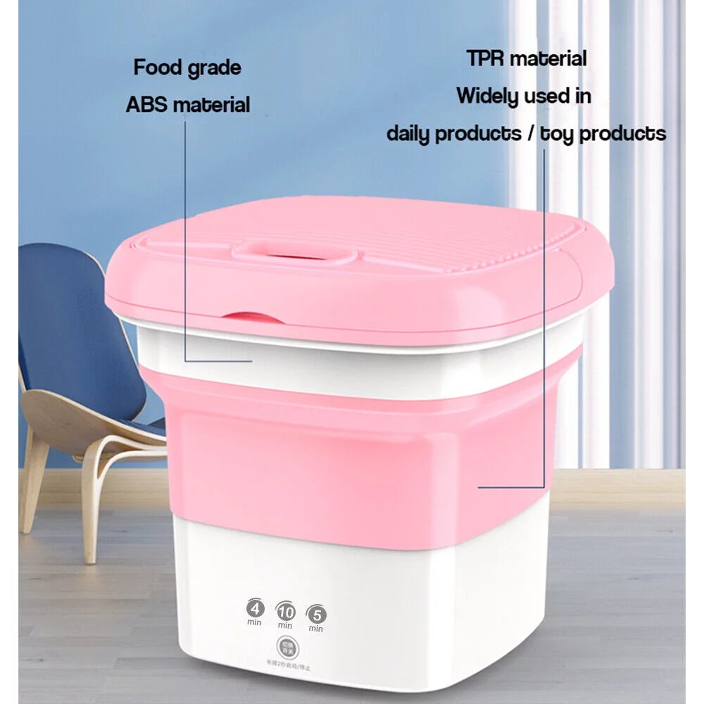 Foldable Clothes Washer with Dryer Bucket H3543