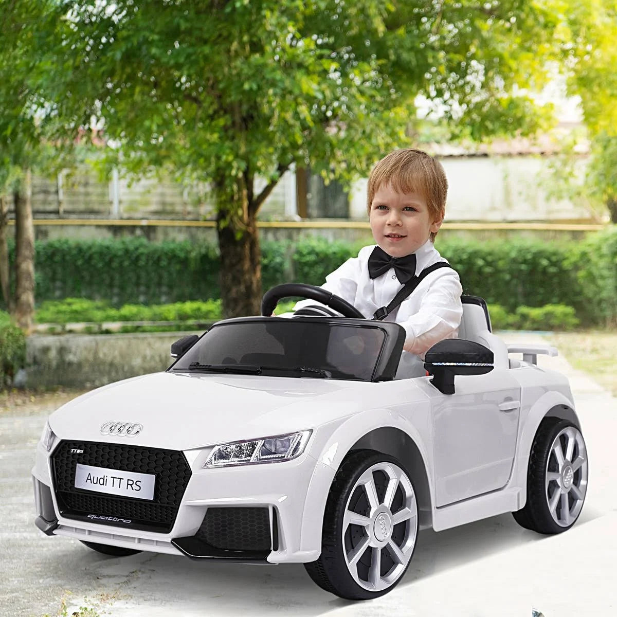 6V Kids Electric Ride on Toy Car with Remote Control - White D72814