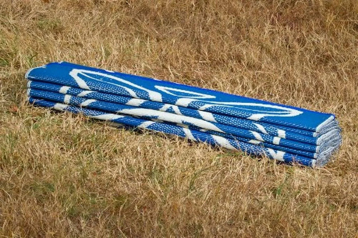 Blue Botanical Mat M6671