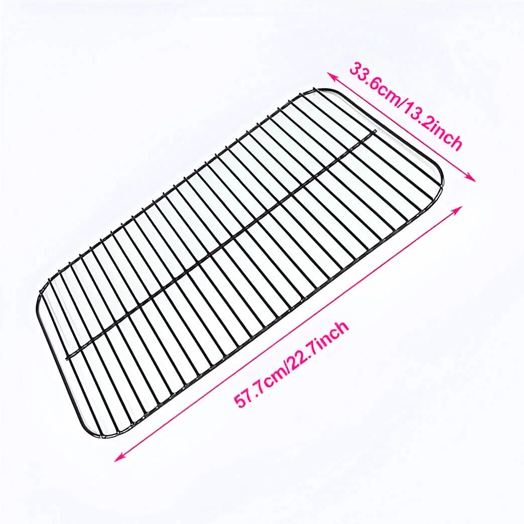 Porcelain Cooking Grid and 3 Stainless Steel Heat Plates M366