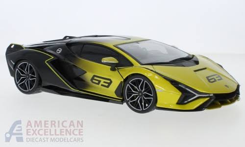 1/18 Yellow Lamborghini Sian FKP 37 S3071