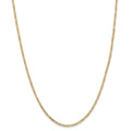 14kt Yellow Gold Flat Figaro Chain 22 inch Lobster Clasp X6745