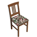 Leopard Dots Print Stretch Dining Chair Seat Covers W61094
