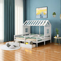 Twin Wood Platform Bed with 2 Drawers M837